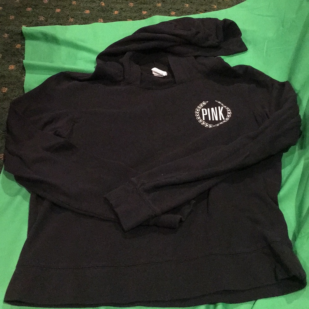 Pink black hoodie